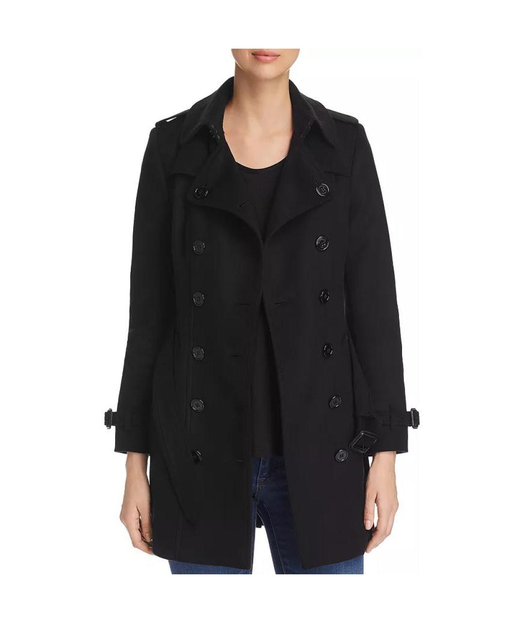 BURBERRY Черное пальто, фото 2