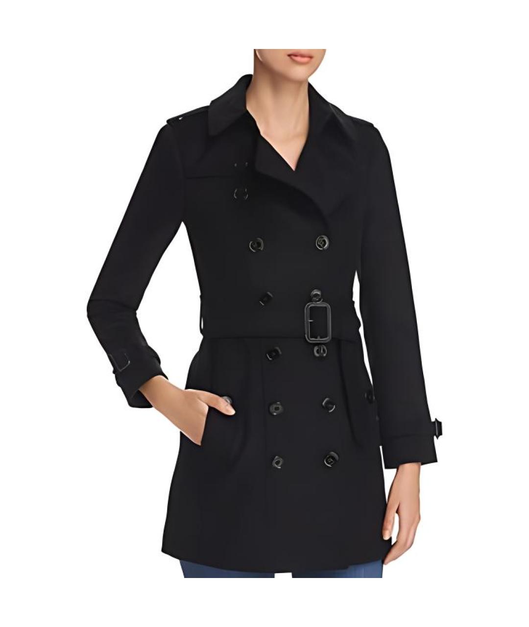 BURBERRY Черное пальто, фото 6