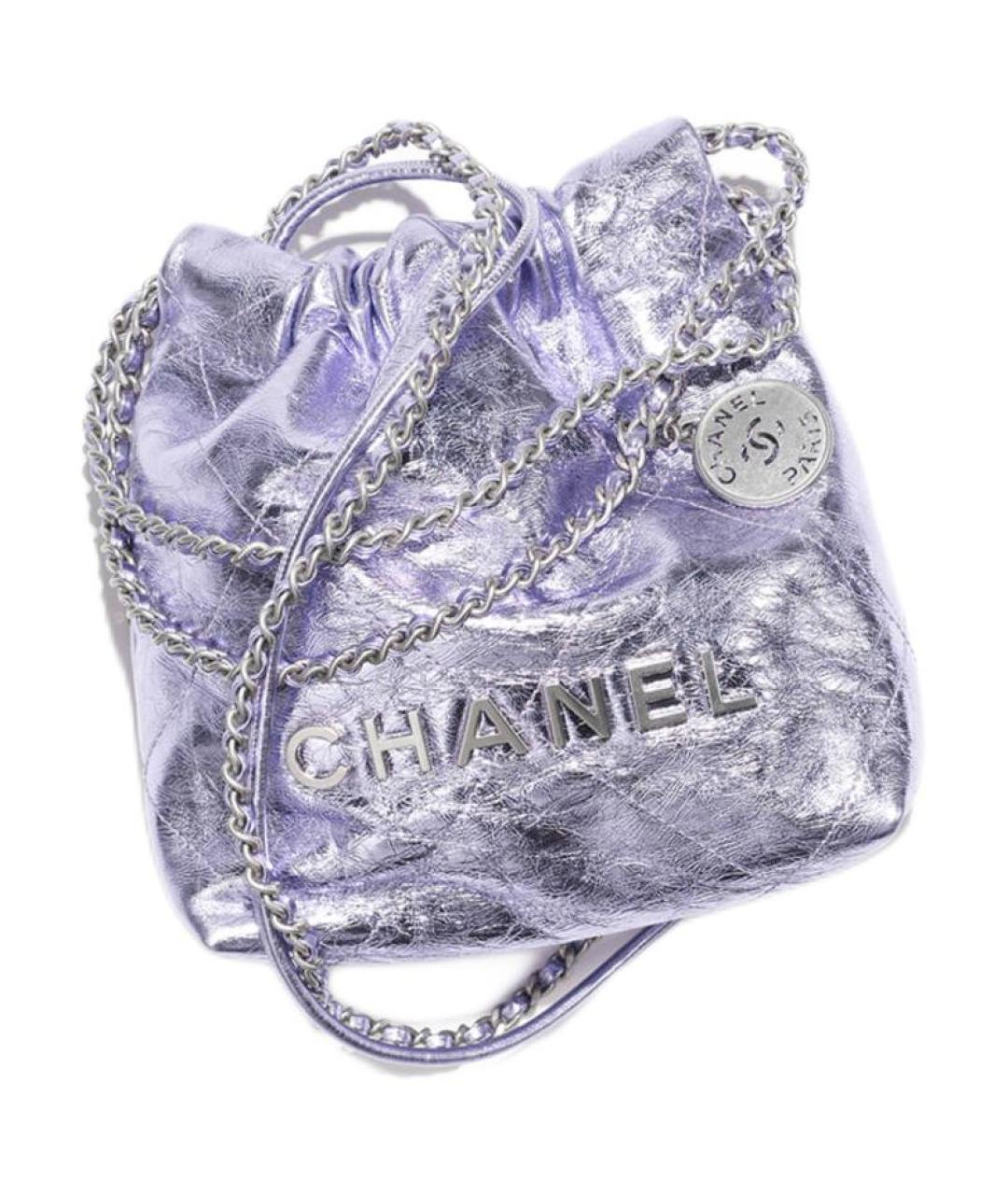 CHANEL Фиолетовая сумка через плечо, фото 3
