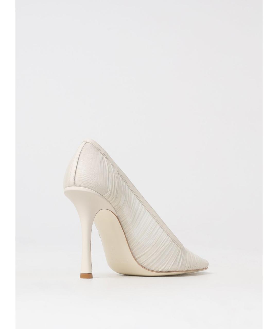 JIMMY CHOO Белые текстильные туфли, фото 3