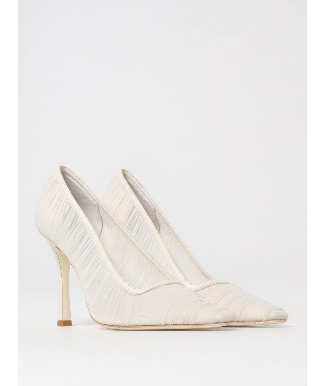 JIMMY CHOO Белые текстильные туфли, фото 2