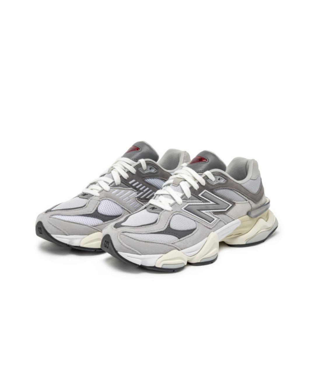 NEW BALANCE Серые замшевые низкие кроссовки / кеды, фото 5