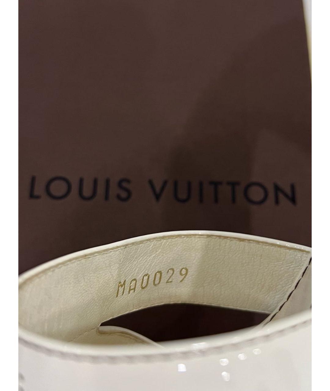 LOUIS VUITTON Белые мюли, фото 6