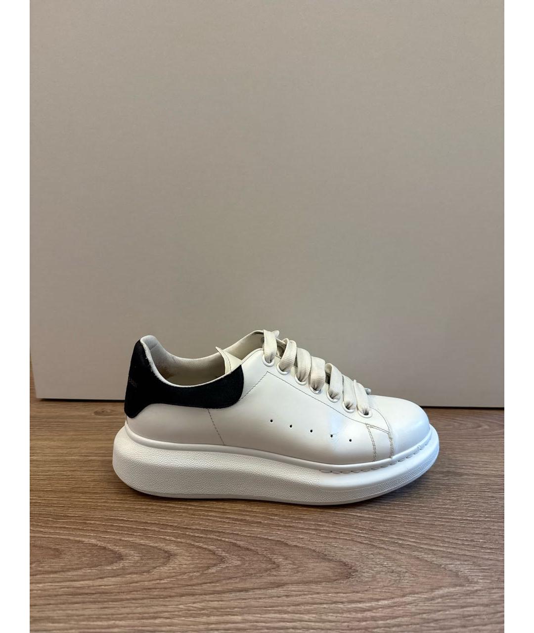ALEXANDER MCQUEEN Белые кожаные кроссовки, фото 7
