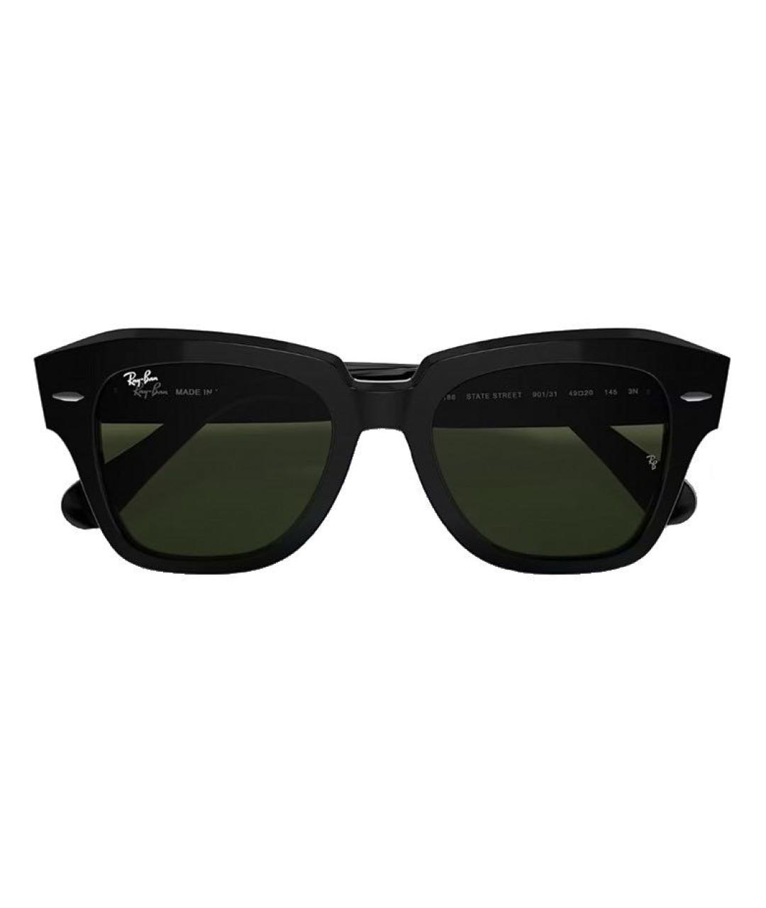 RAY BAN Черные солнцезащитные очки, фото 1