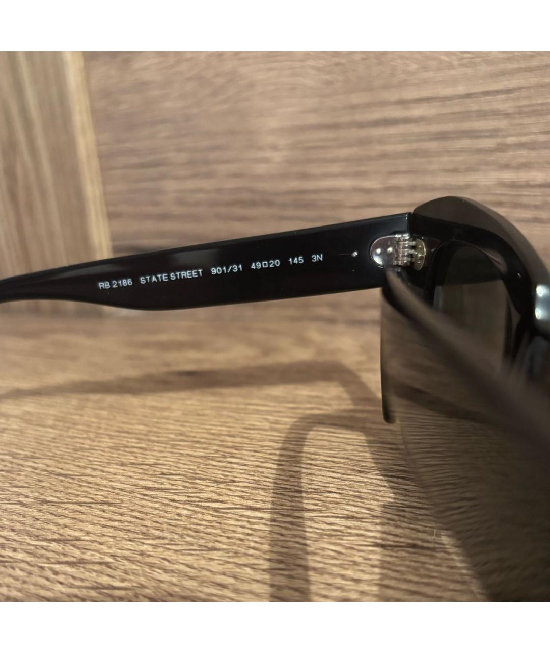 RAY BAN Черные солнцезащитные очки, фото 3