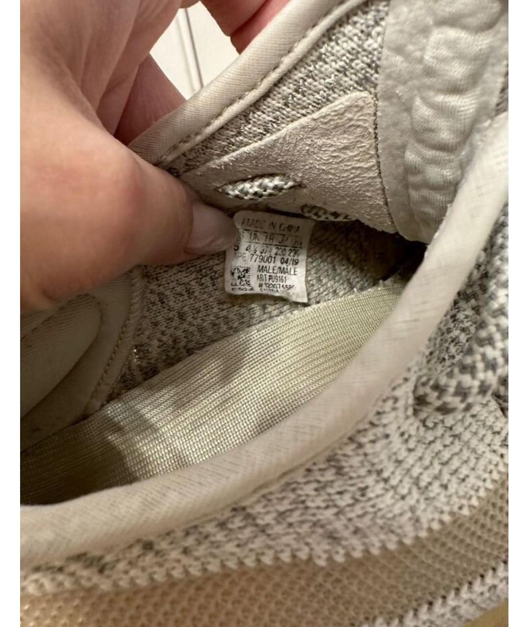 ADIDAS YEEZY Бежевые текстильные кроссовки, фото 6