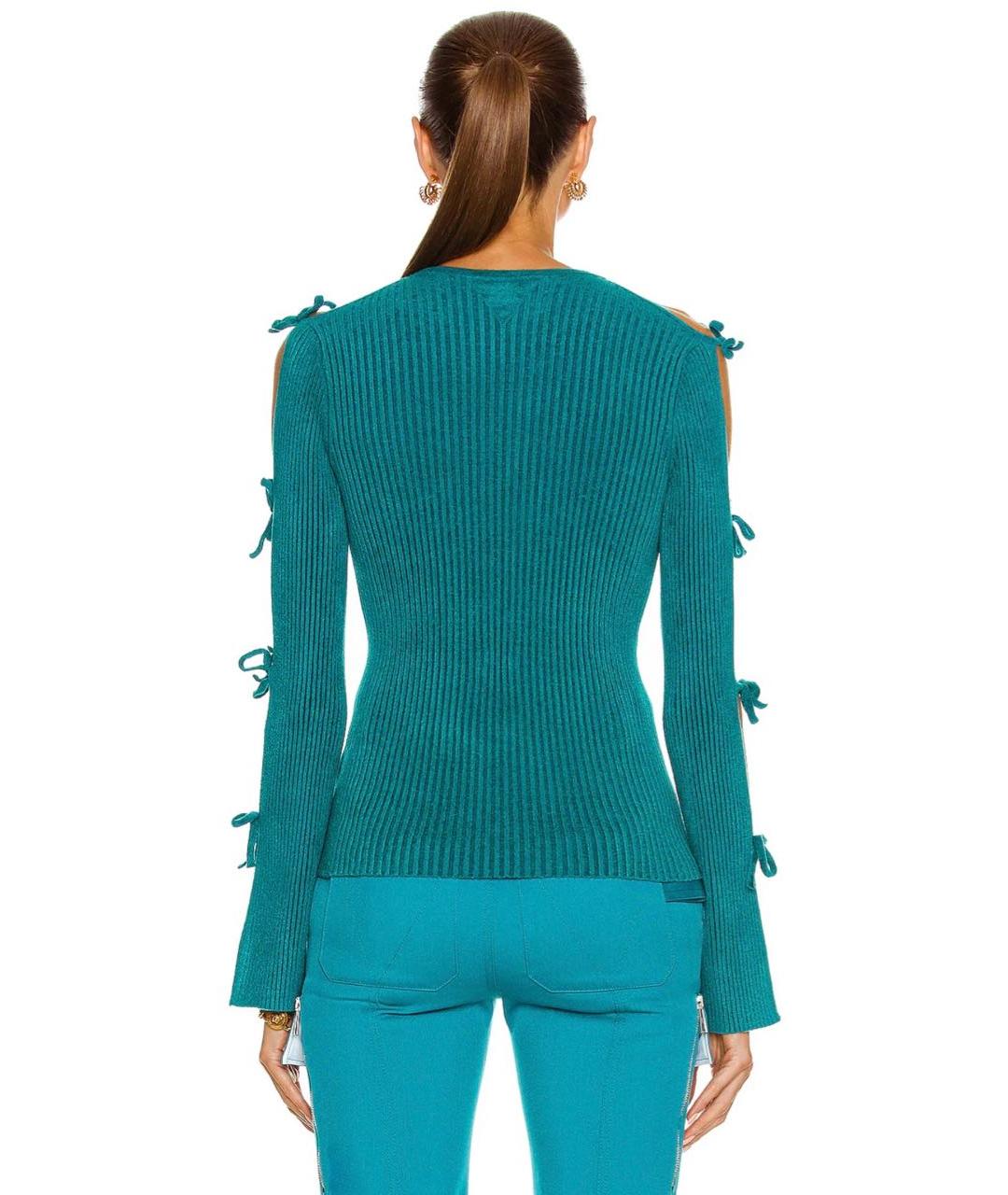 BOTTEGA VENETA Бирюзовый джемпер / свитер, фото 4