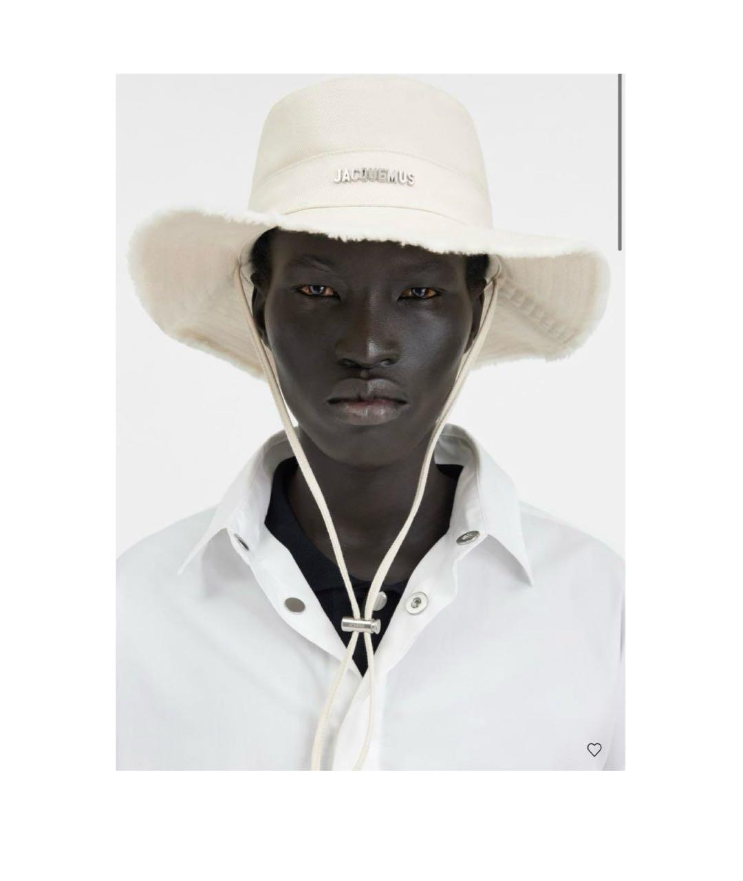 JACQUEMUS Белая панама, фото 3