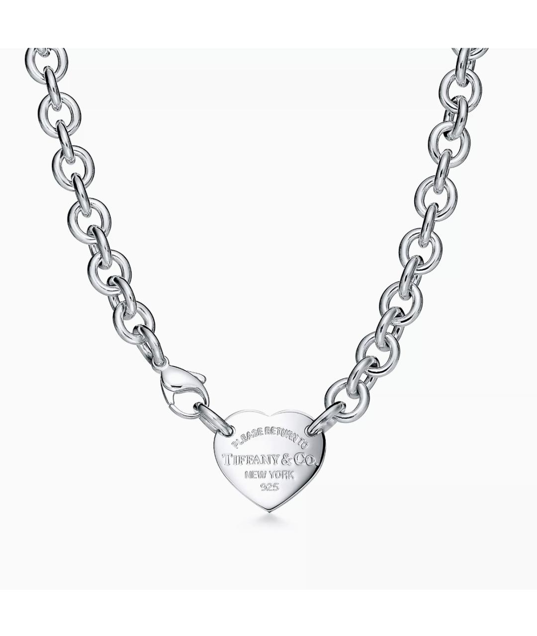 TIFFANY&CO Серебрянный серебряный чокер, фото 8