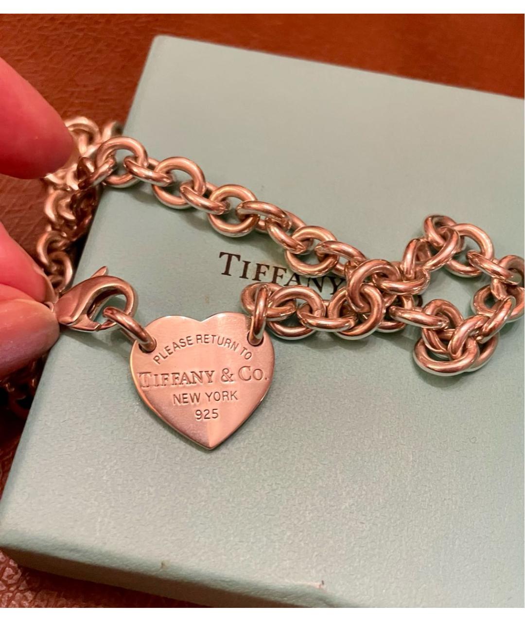 TIFFANY&CO Серебрянный серебряный чокер, фото 6