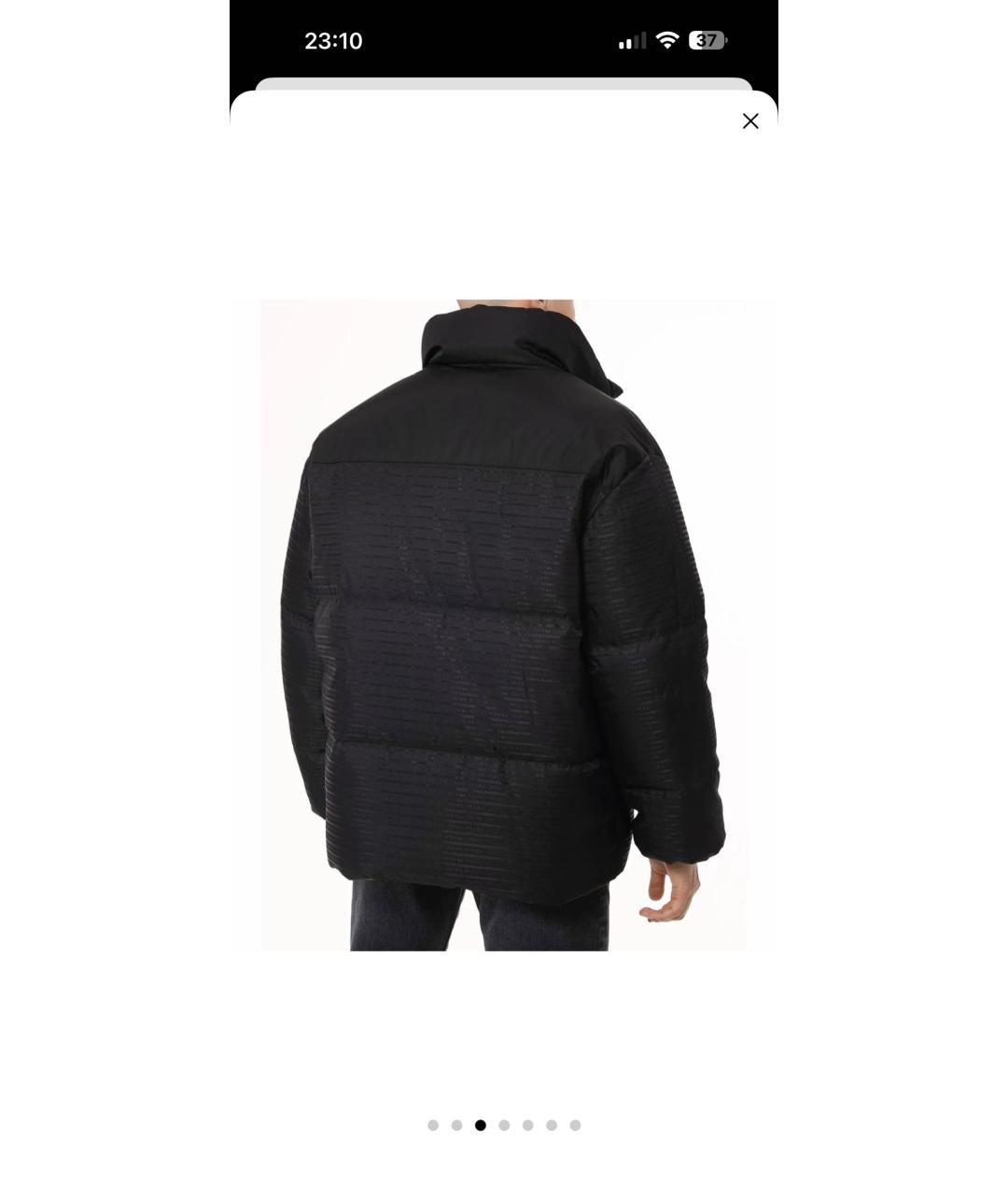 PRADA Черный полиэстеровый пуховик, фото 6