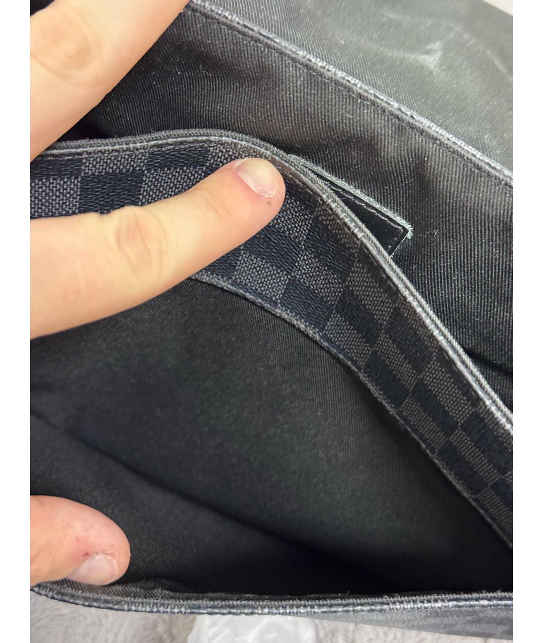 LOUIS VUITTON Черная сумка на плечо, фото 3