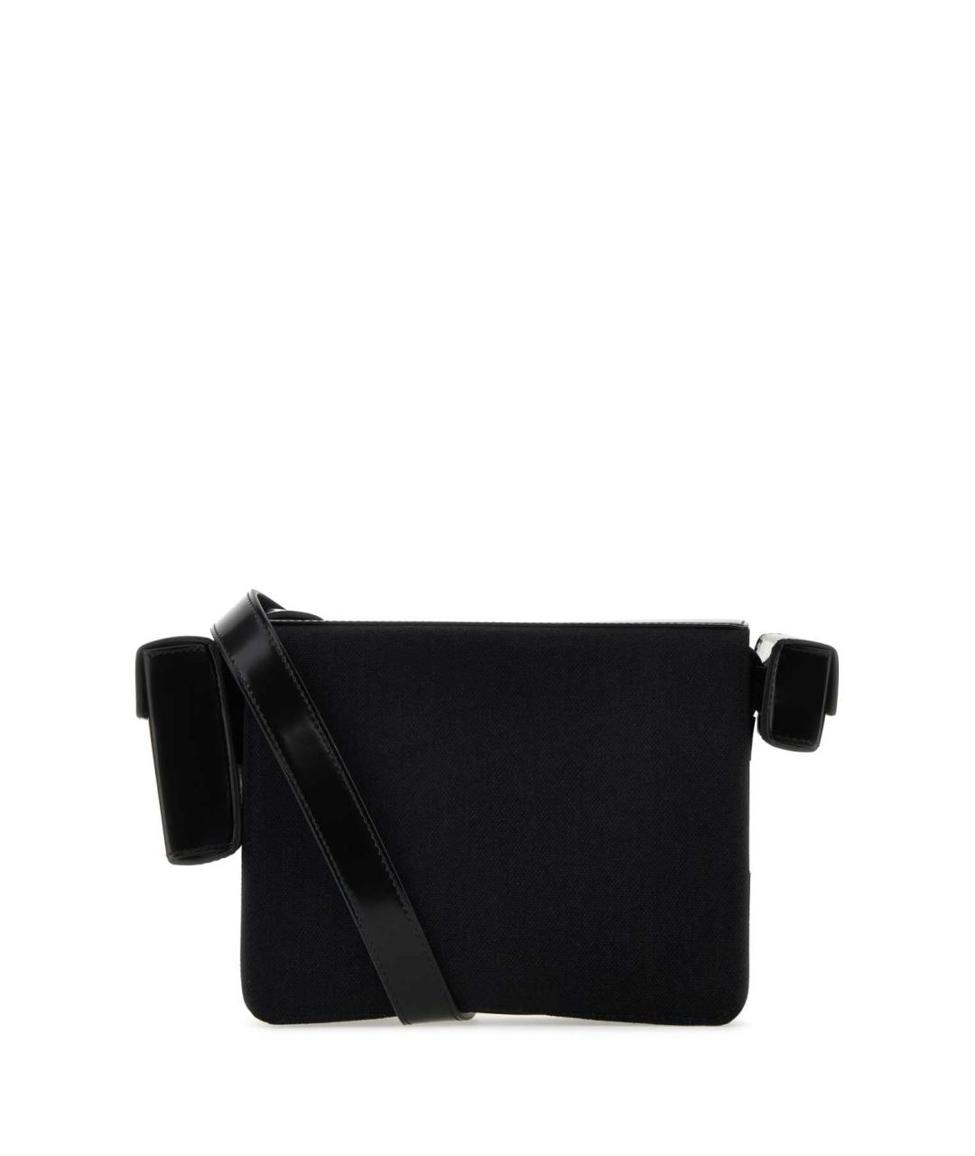 FERRAGAMO Черная синтетическая сумка на плечо, фото 3