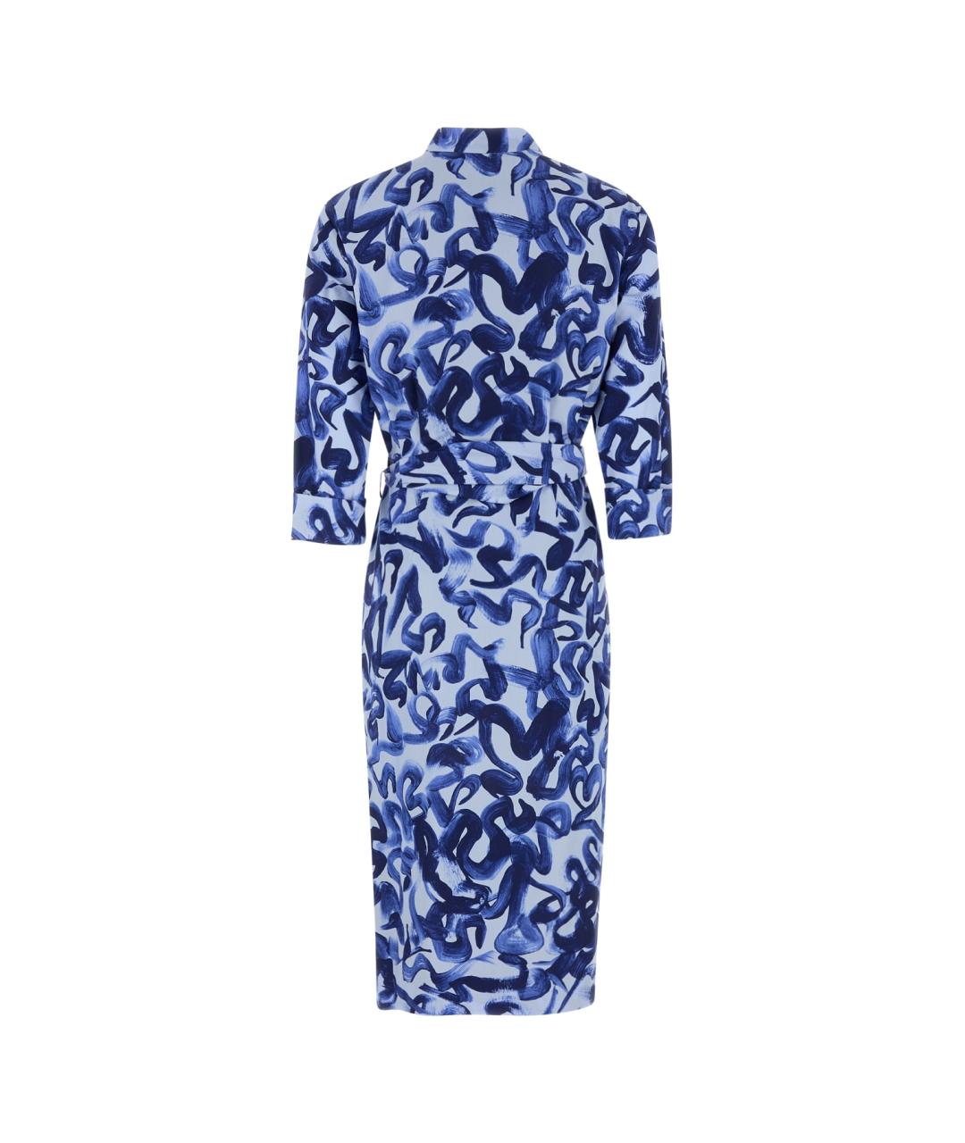 DRIES VAN NOTEN Синее хлопковое платье, фото 2