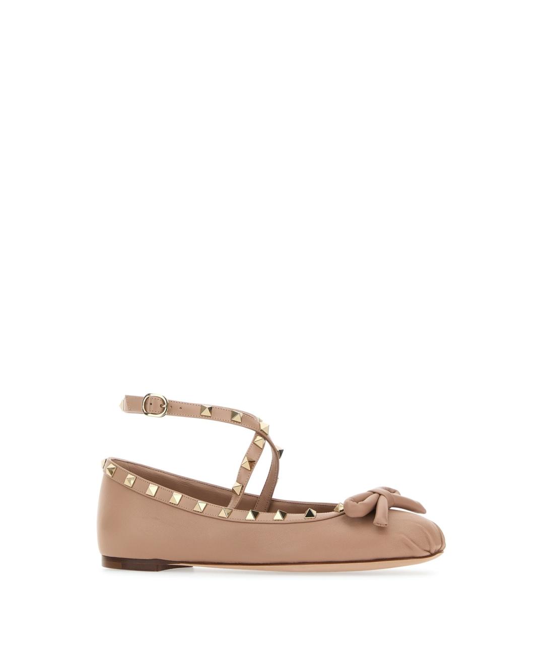 VALENTINO Розовые кожаные балетки, фото 2