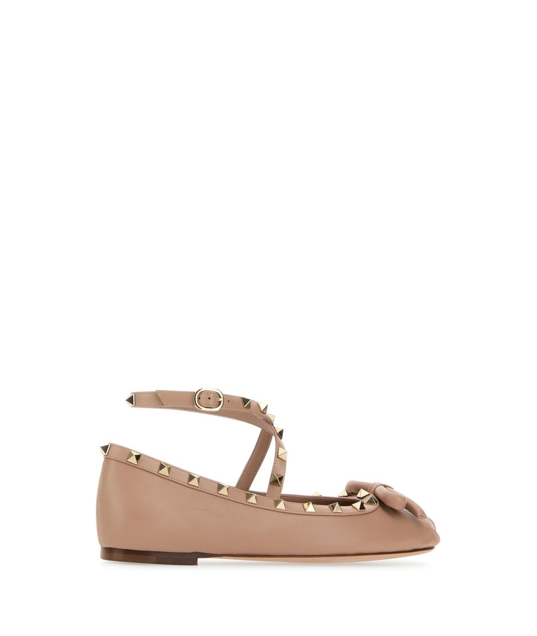 VALENTINO Розовые кожаные балетки, фото 3
