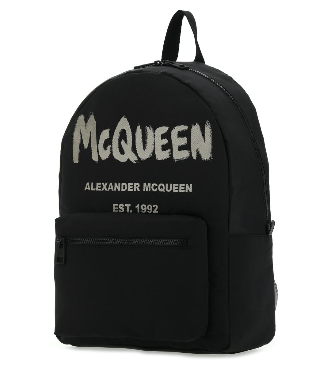 ALEXANDER MCQUEEN Черный синтетический рюкзак, фото 2