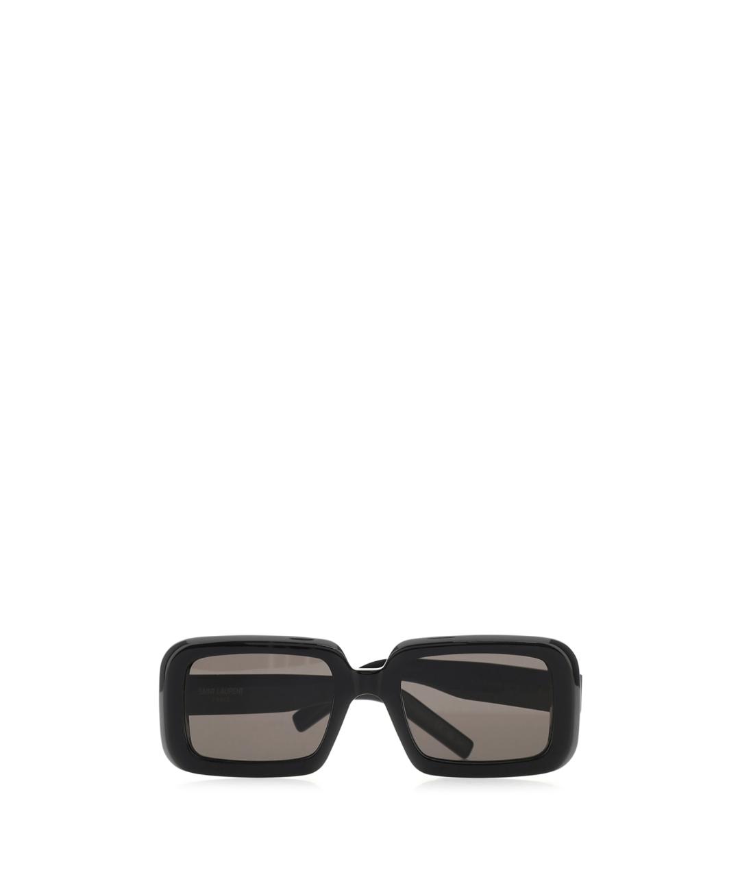 SAINT LAURENT Черные металлические солнцезащитные очки, фото 2