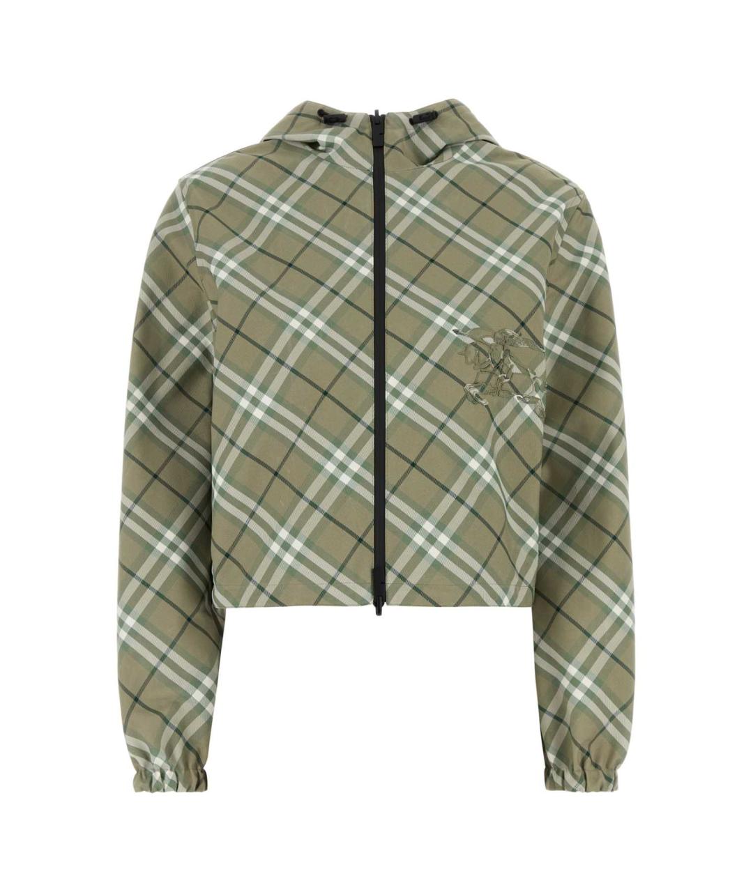 BURBERRY Зеленая полиэстеровая куртка, фото 1