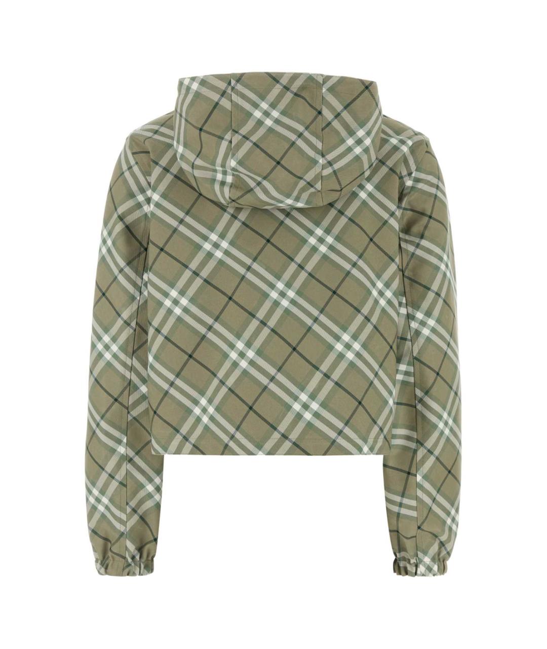 BURBERRY Зеленая полиэстеровая куртка, фото 2