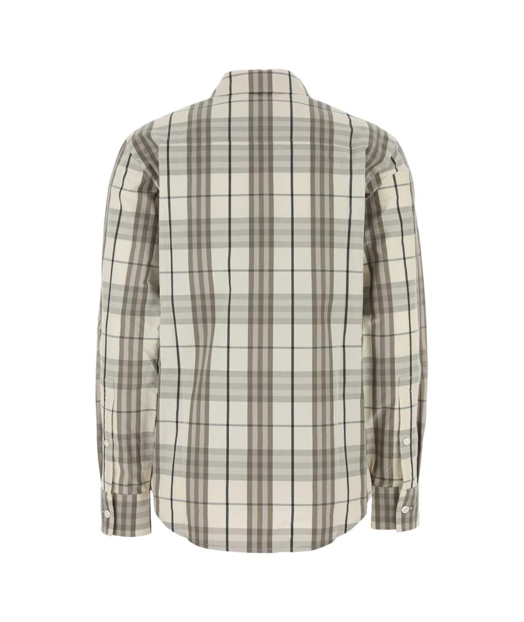 BURBERRY Бежевая хлопковая рубашка, фото 2