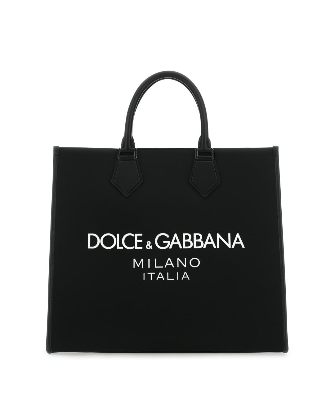 DOLCE&GABBANA Черная сумка тоут, фото 1