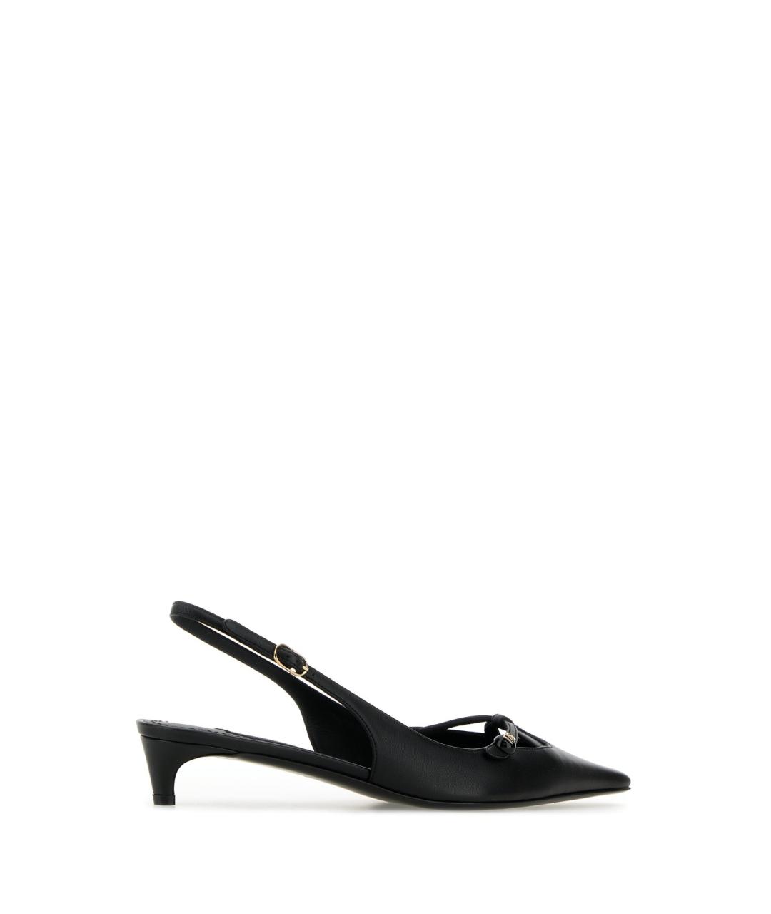 DOLCE&GABBANA Черные кожаные туфли, фото 3