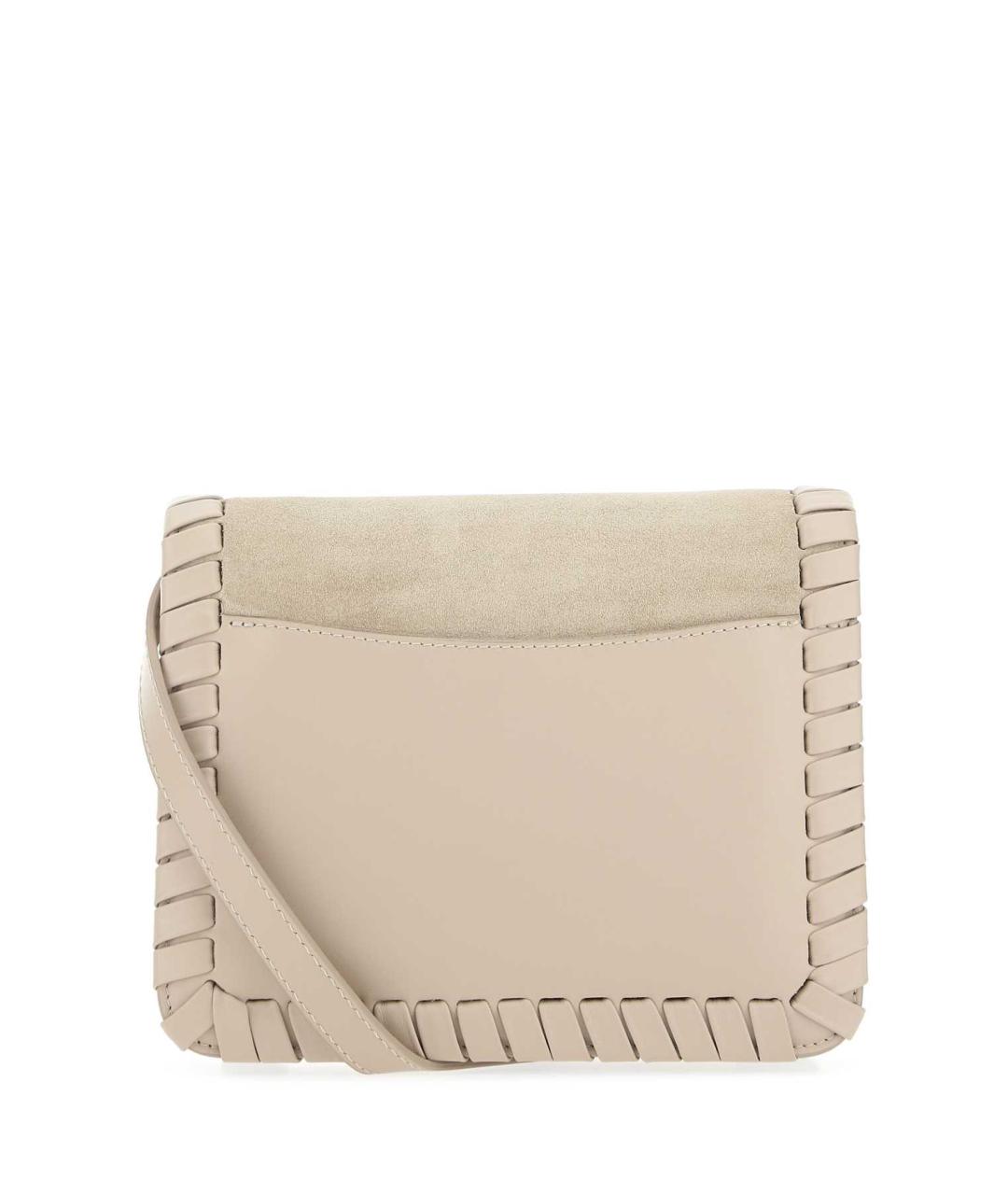 CHLOE Бежевая замшевая сумка через плечо, фото 3