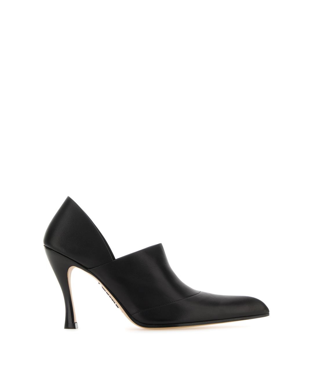 LOEWE Черные кожаные туфли, фото 1