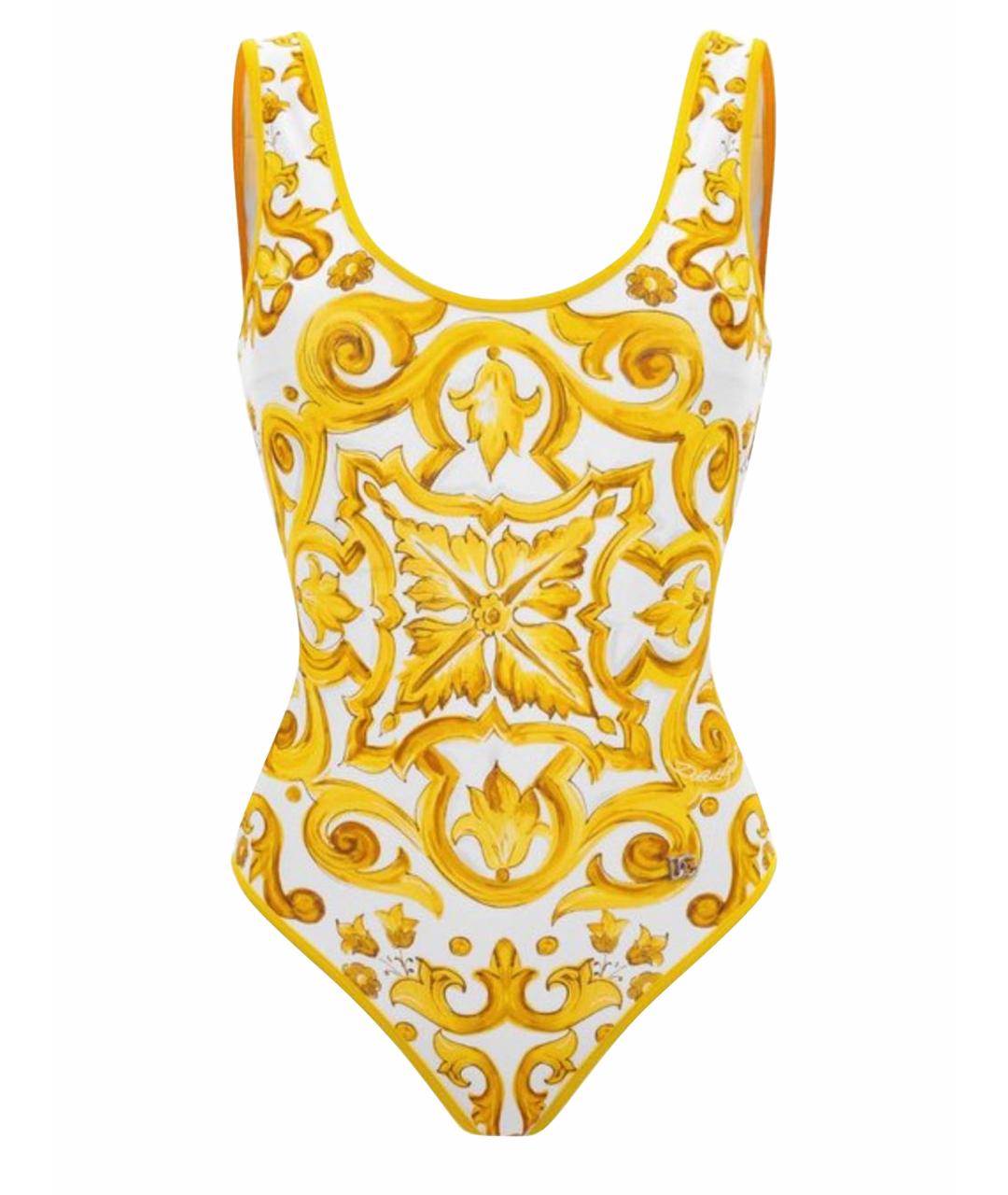 DOLCE&GABBANA Желтый купальник, фото 1
