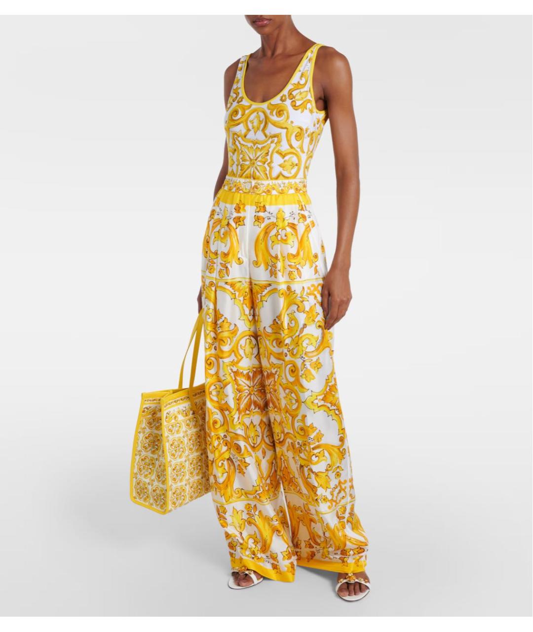 DOLCE&GABBANA Желтый купальник, фото 2