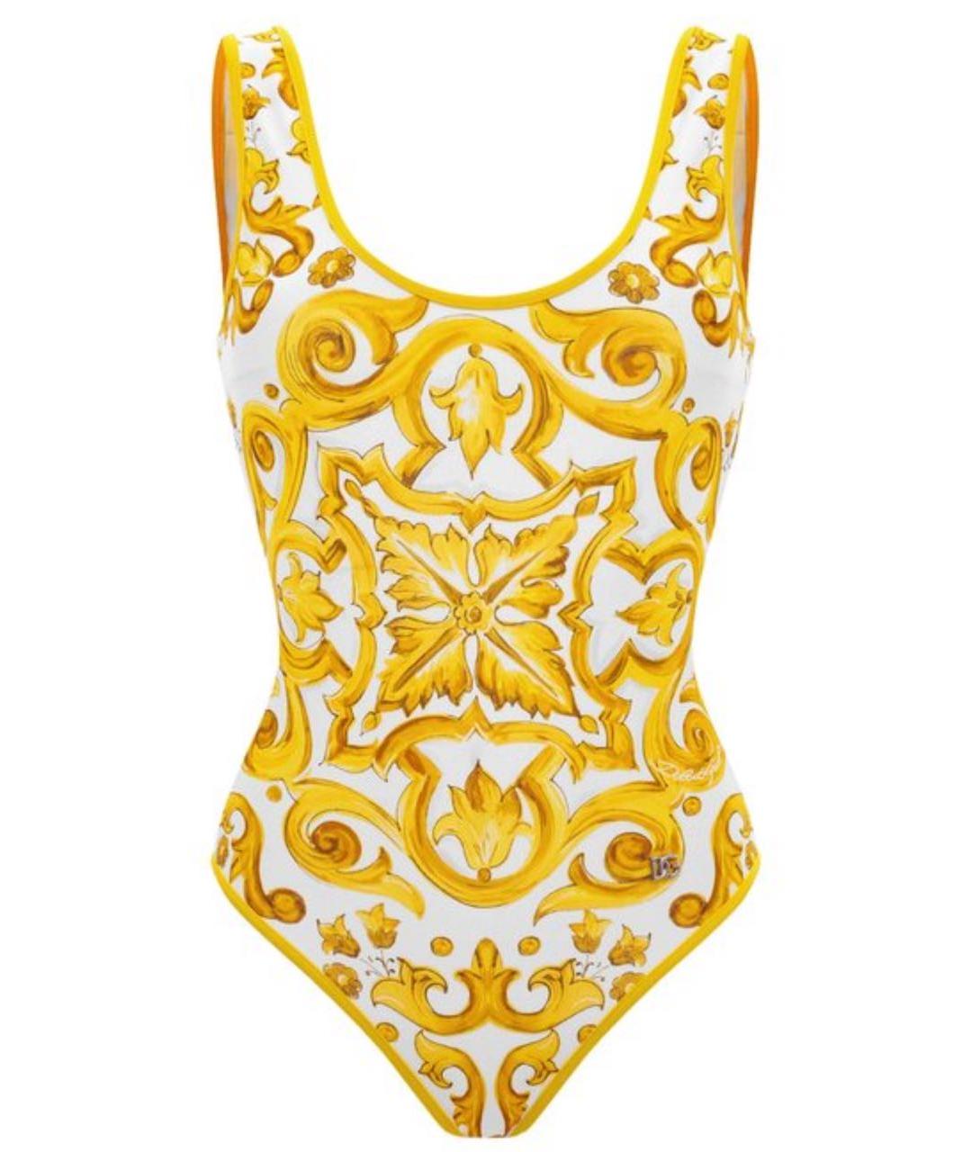 DOLCE&GABBANA Желтый купальник, фото 6