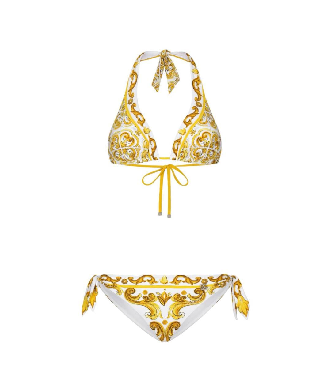 DOLCE&GABBANA Золотой купальник, фото 5