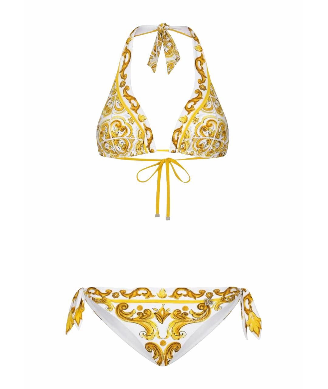 DOLCE&GABBANA Золотой купальник, фото 1