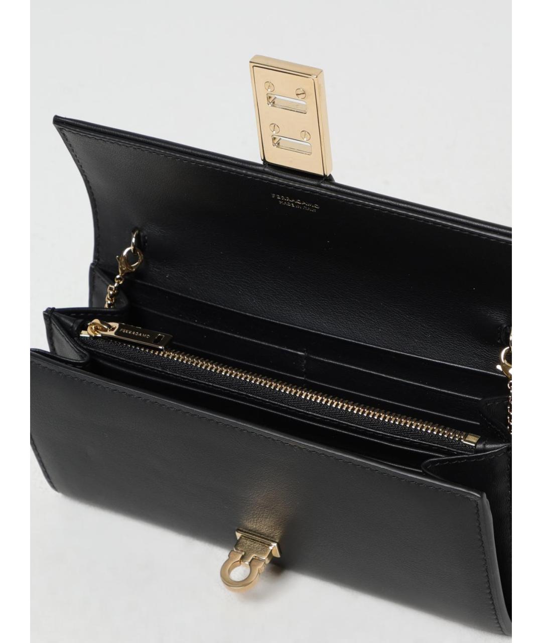 FERRAGAMO Черная сумка через плечо, фото 4