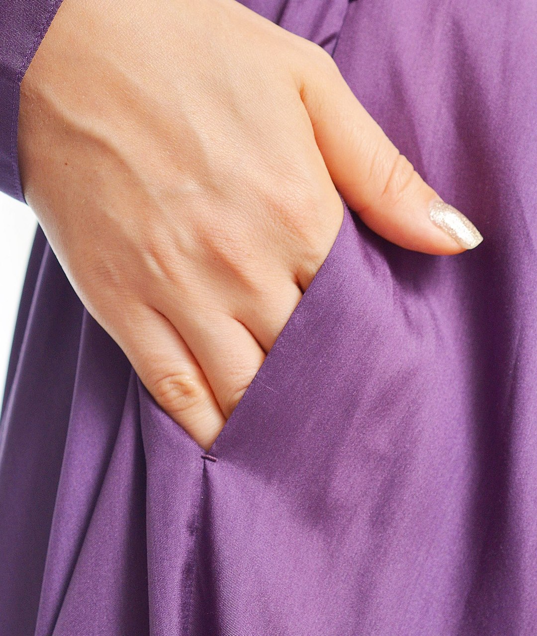 THE ROW Фиолетовая шелковая юбка миди, фото 4