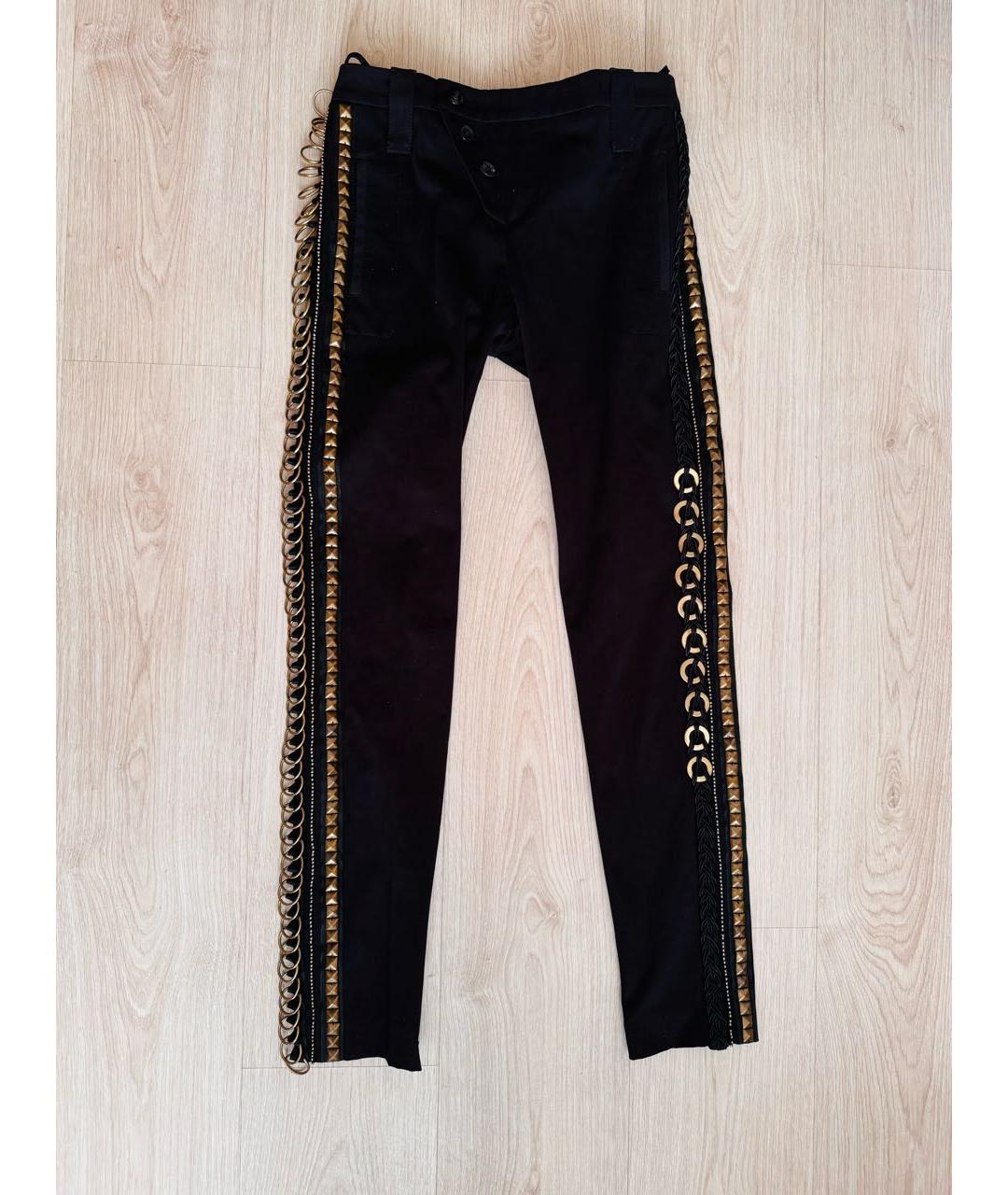 GUCCI Черные хлопковые прямые брюки, фото 8