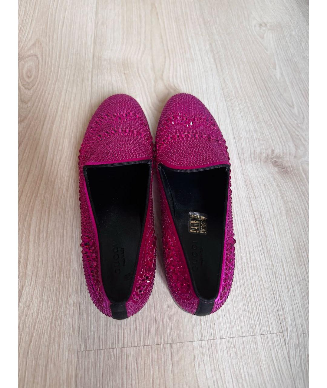 GUCCI Розовые лоферы, фото 3