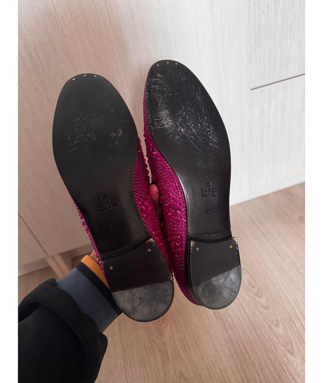 GUCCI Розовые лоферы, фото 5