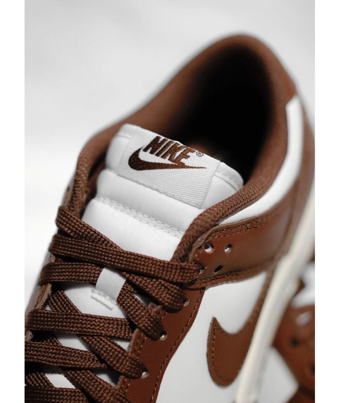 NIKE Коричневые кожаные кроссовки, фото 6