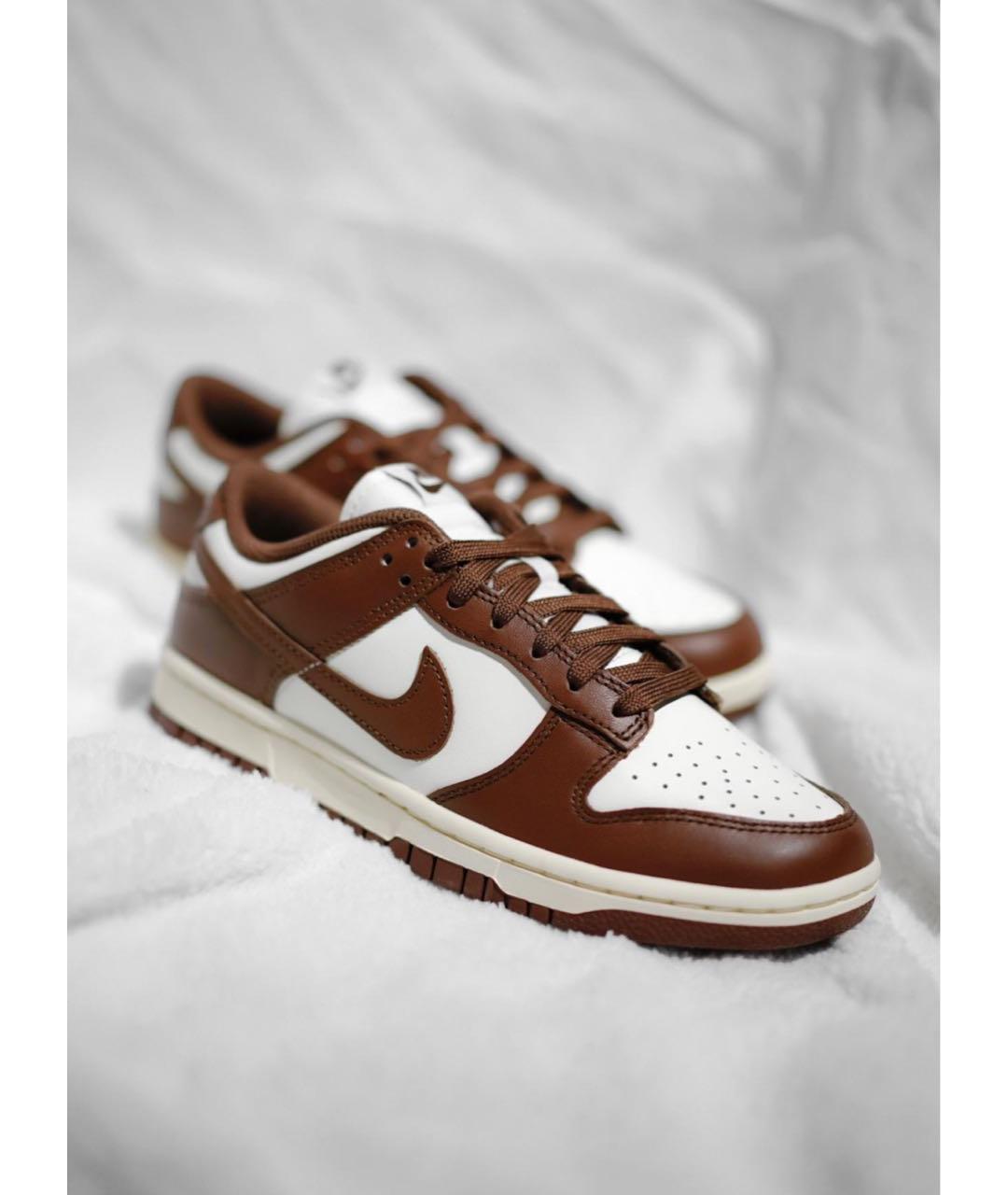 NIKE Коричневые кожаные кроссовки, фото 3