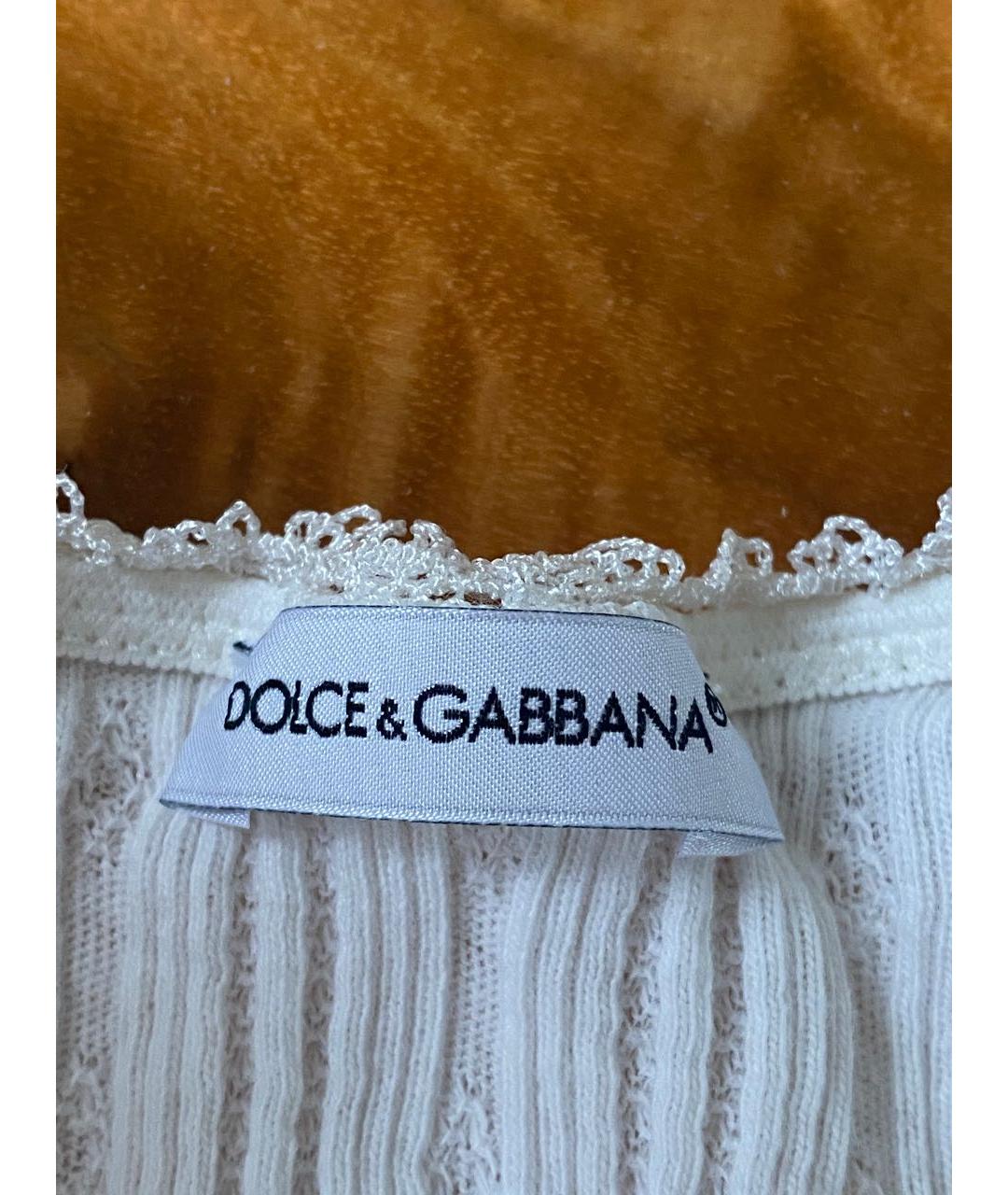 DOLCE&GABBANA Белая хлопковая пижама/белье, фото 3