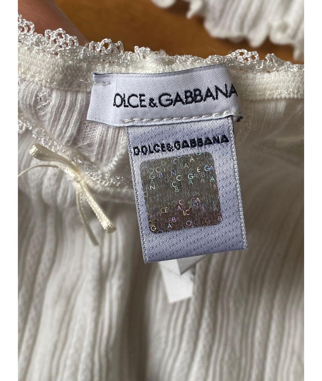 DOLCE&GABBANA Белая хлопковая пижама/белье, фото 2