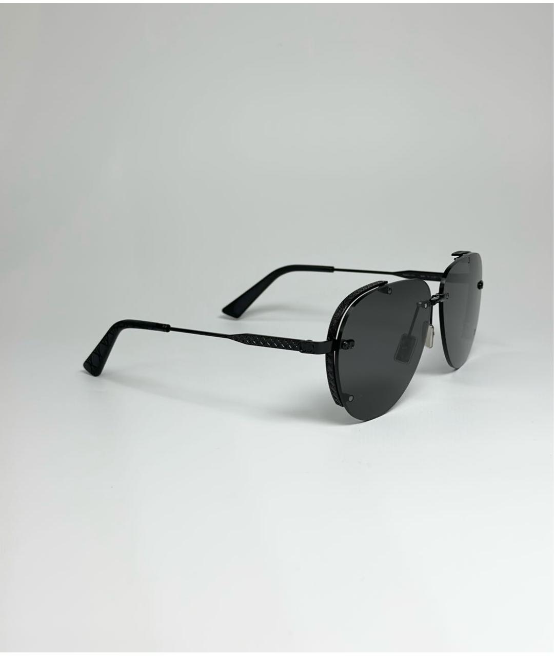 CHRISTIAN DIOR Черные металлические солнцезащитные очки, фото 2