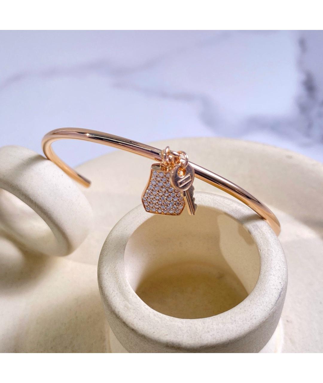 HERMES Золотой браслет из розового золота, фото 3