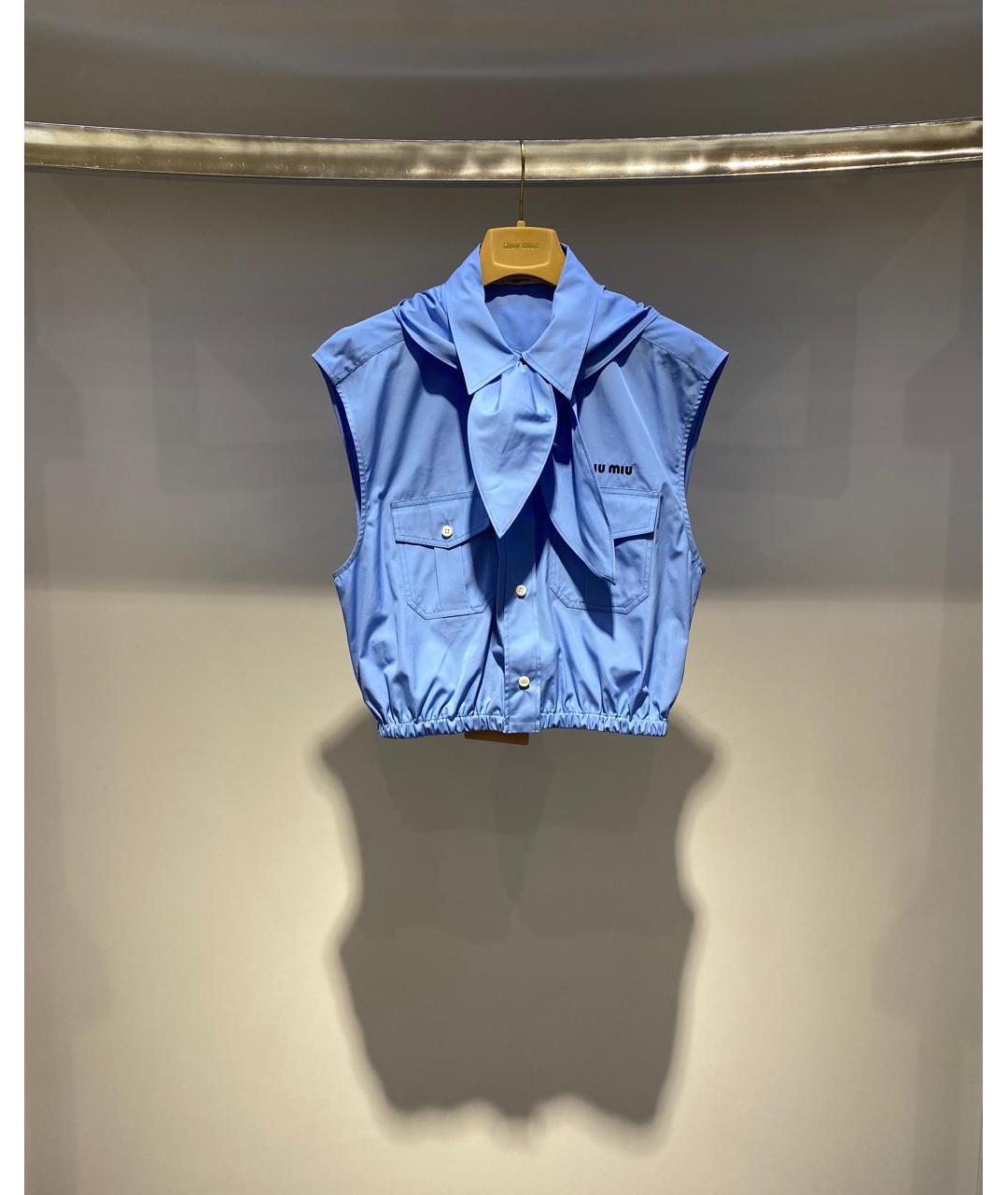 MIU MIU Голубая рубашка, фото 2