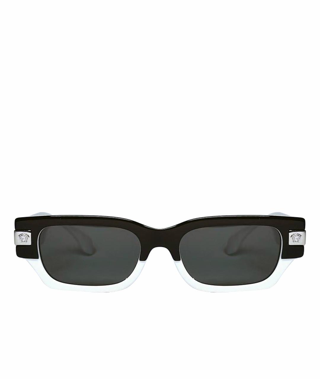 VERSACE Белые пластиковые солнцезащитные очки, фото 1