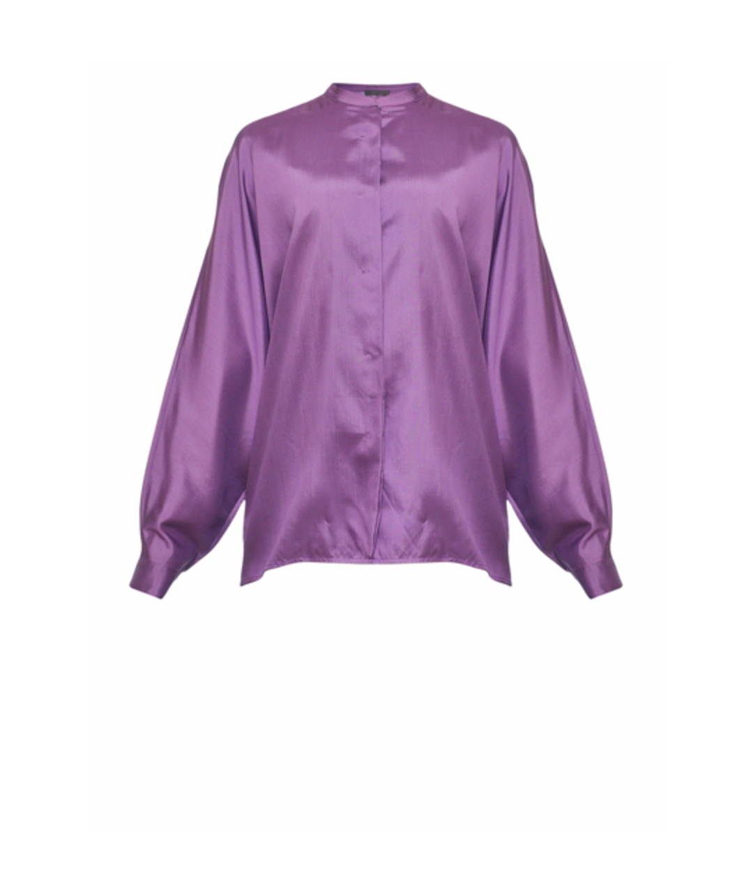 THE ROW Фиолетовая шелковая рубашка, фото 1