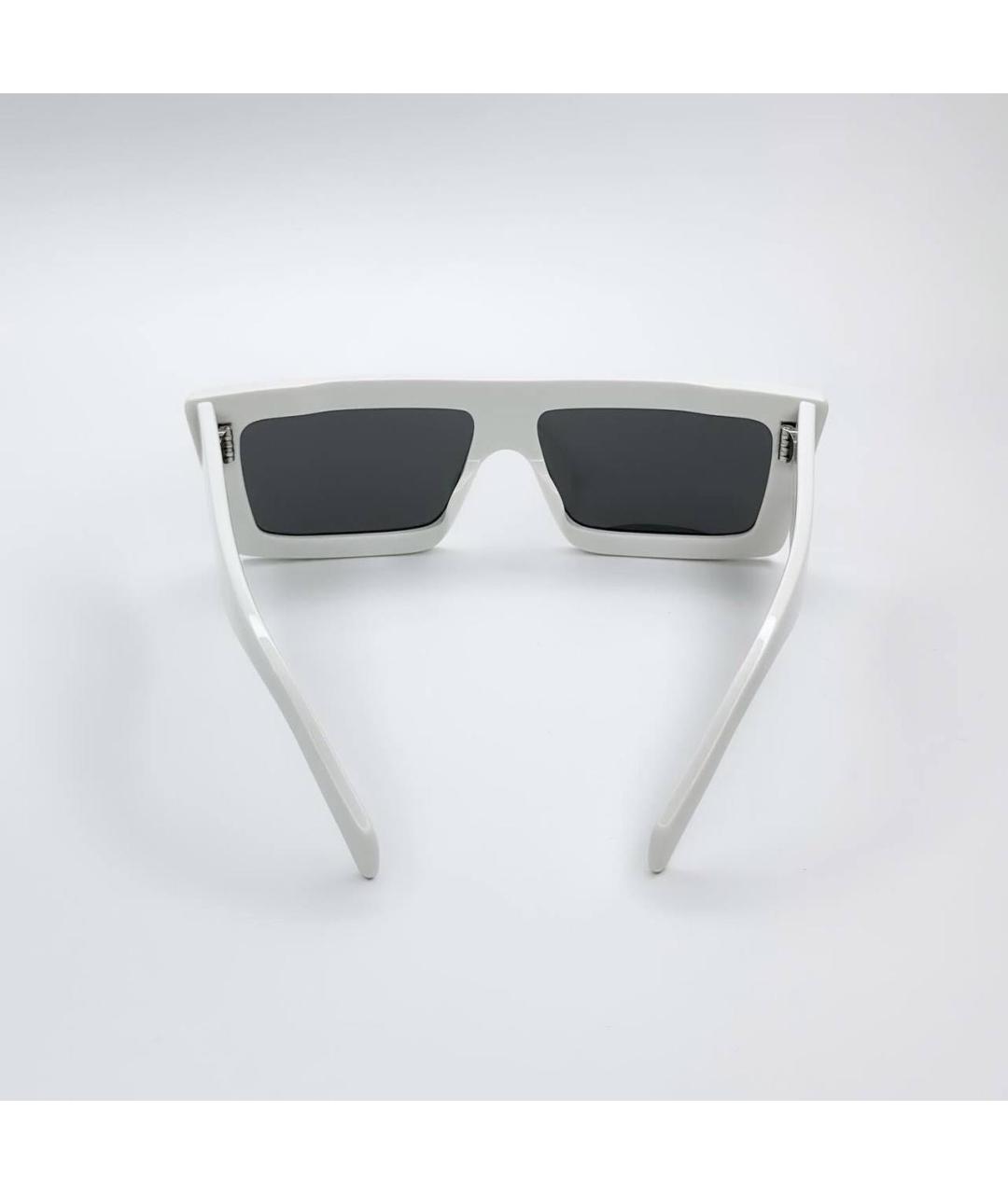 CELINE Белые пластиковые солнцезащитные очки, фото 3